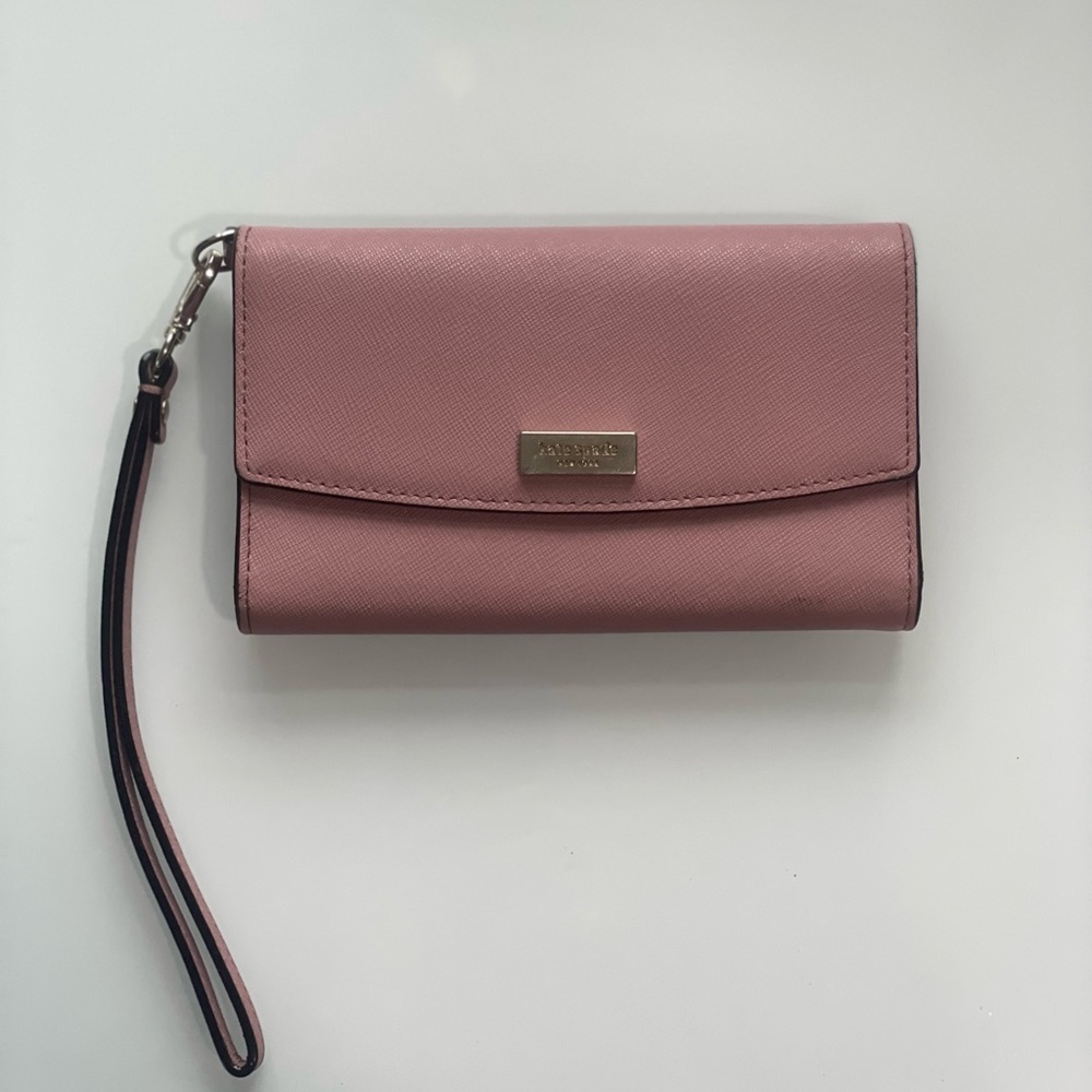 Pink Kate Spade Wallet/Phone Holder